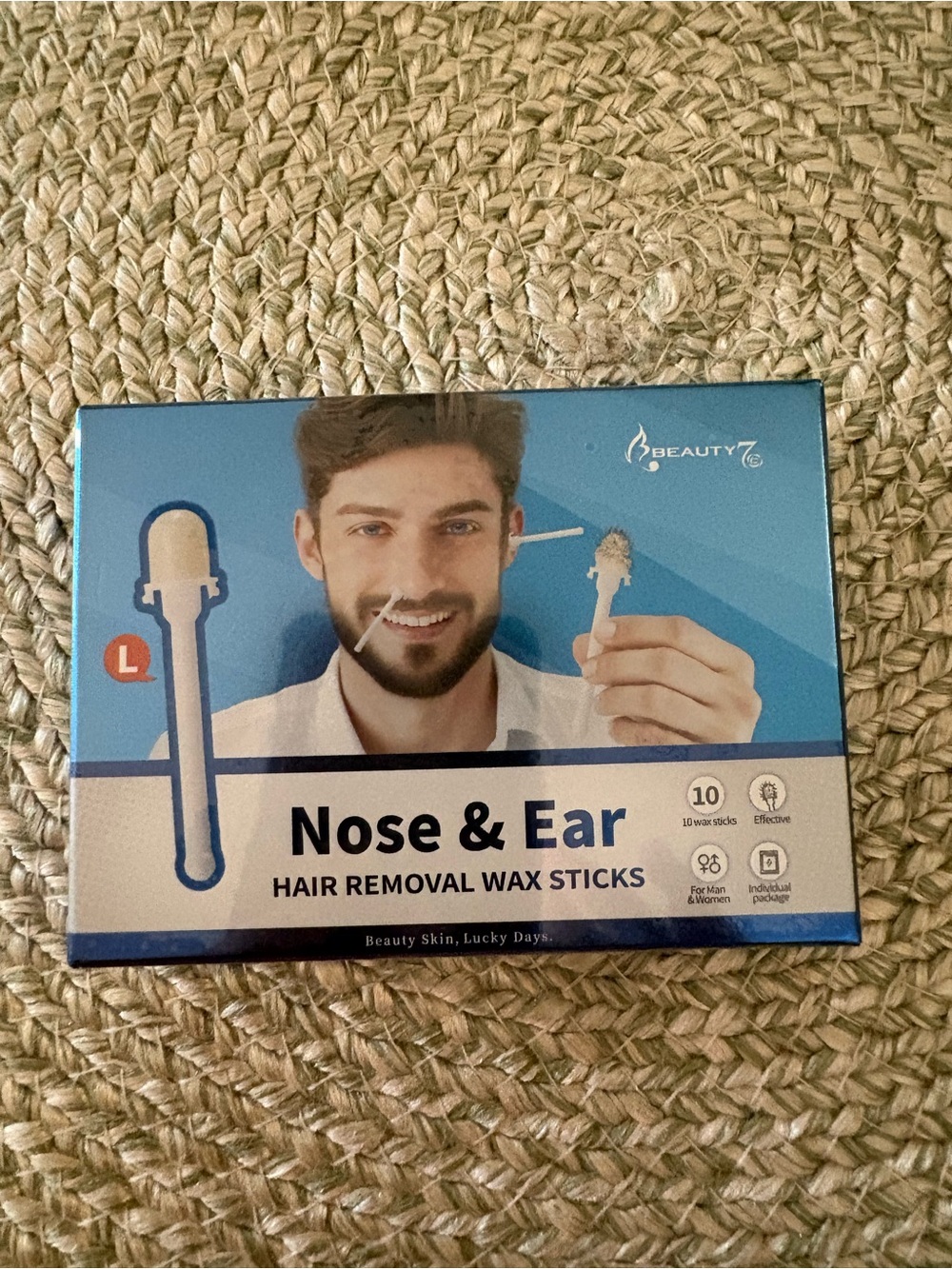 Nose & Ear Hair Removal Wax Sticks - Blue